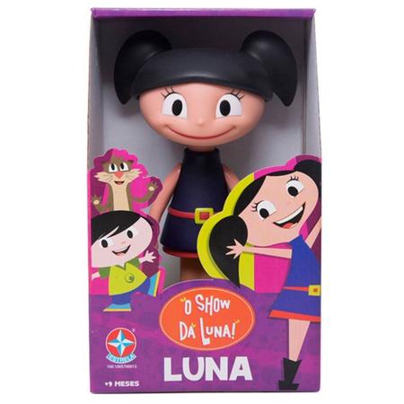 Jogo Boneca Luna em Vinil O Show da Luna Brinquedos Estrela Morena