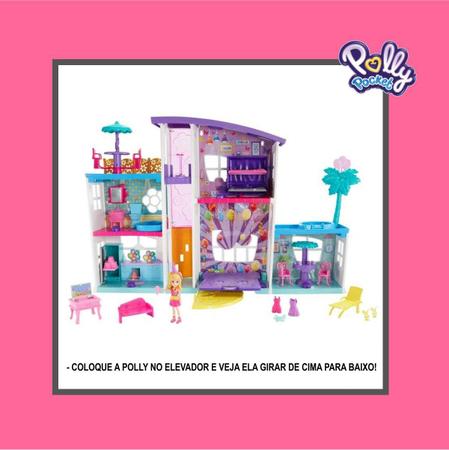 Brinquedo Boneca Mega Casa Surpresa Escala Polly Pocket GFR12 Completa  Original Matel Poly Playset em Promoção na Americanas