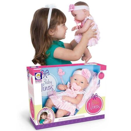 Boneca Bebe Reborn Barata Raposinha da Cotplás 2374 no Shoptime