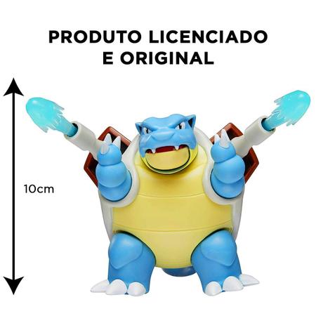 Brinquedo Boneco Figura Articulada Pokemon Blastoise 10 Cm Original Sunny
