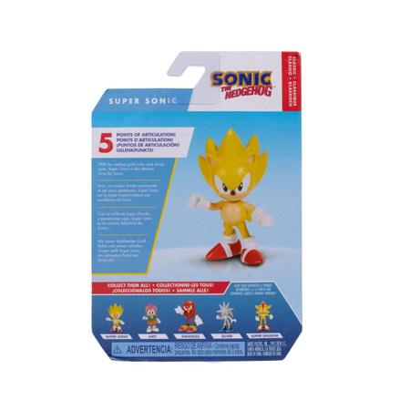 Sonic - Boneco do Super Shadow - 3402 - Candide - Real Brinquedos