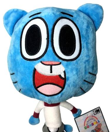 Brinquedo Boneco De Pelúcia Personagem Infantil Gumball Azul - 28