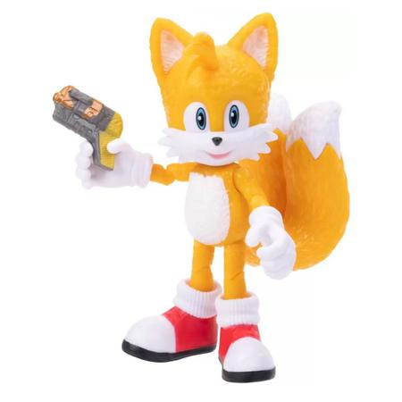 Sonic 2 Filme - Boneco Articulado - Tails - Candide - MP Brinquedos