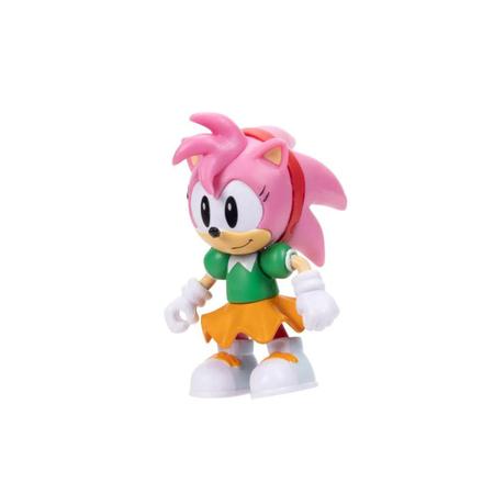 Brinquedo Boneco de 8cm Candide 3402 Super Sonic Articulado - Amarelo