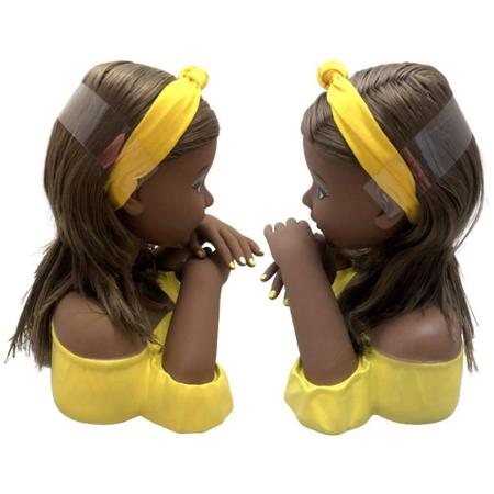 Boneca Negra Para Pentear, Maquiar Busto Brinquedo De Menina na Americanas  Empresas