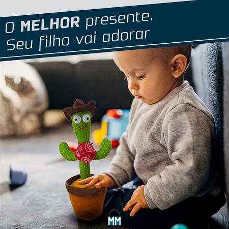 Imagem de Brinquedo Cacto Dançante Falante Interativo Recarregável