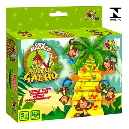 Jogo Infantil Pula Macaco Cada Macaco No Seu Galho - Compre Agora - Feira  da Madrugada SP