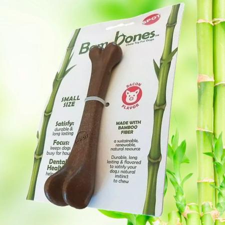 Brinquedo cães mordedor pet osso bamboobone bacon pequeno - JAMBO Imagem de Brinquedo cães mordedor pet osso bamboobone bacon pequeno