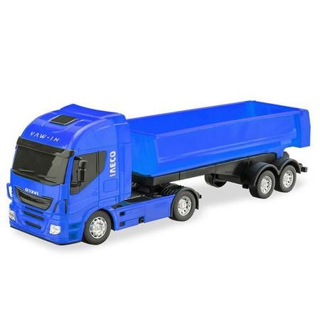 Caminhao Graneleiro Iveco hi-way azul Usual Brinquedos 582 em Promoção na  Americanas