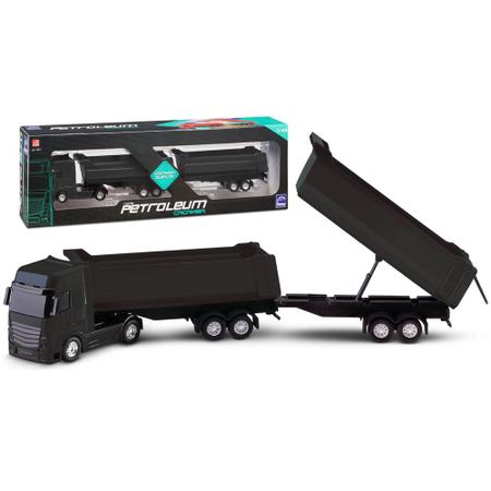 Caminhão De Brinquedo Bitrem Azul Baú Duplo Petroleum Roma - ShopJJ -  Brinquedos, Bebe Reborn e Utilidades