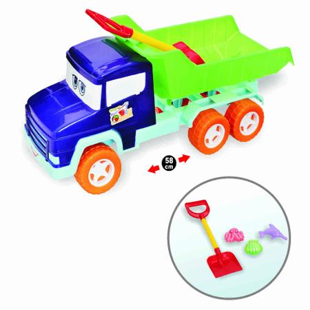 Carrinho Caminhão Caçamba Brinquedo Grande Super Truck 58cm - Adijomar  Brinquedos, Magalu Empresas