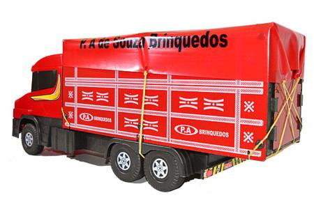 Caminhao carreta bau de brinquedo gigante plast e mad 70cm - P&A - Caminhões,  Motos e Ônibus de Brinquedo - Magazine Luiza