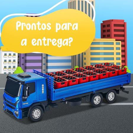 Brinquedo infantil divertido caminhão iveco tector delivery - USUAL PLASTIC  - Caminhões, Motos e Ônibus de Brinquedo - Magazine Luiza