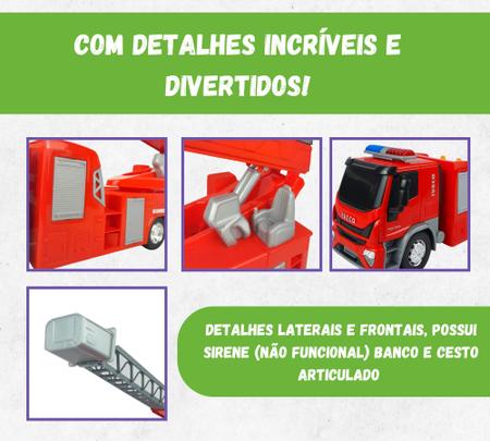 Caminhão Roda Livre - Iveco Tector Bombeiro - Usual Brinquedos -  WebContinental