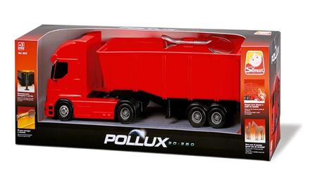 Caminhão Brinquedo Infantil Pollux Com Trator Carregadeira