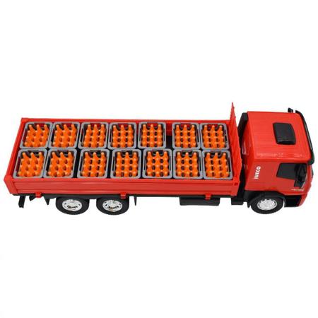 Caminhão de Refrigerante Iveco Tector Dropside 341 - Usual Brinquedos -  Happily Brinquedos