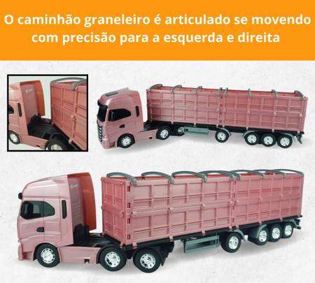 Caminhão Miniatura Iveco Graneleiro Articulado Brinquedo