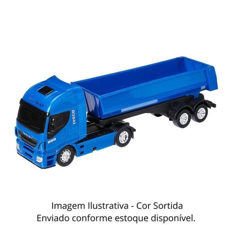 Caminhao Iveco Hiway Basculante Usual Brinquedos - Arara Azul