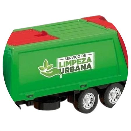 Caminhão De Brinquedo Lixo Coleta Menino Limpeza Urbana