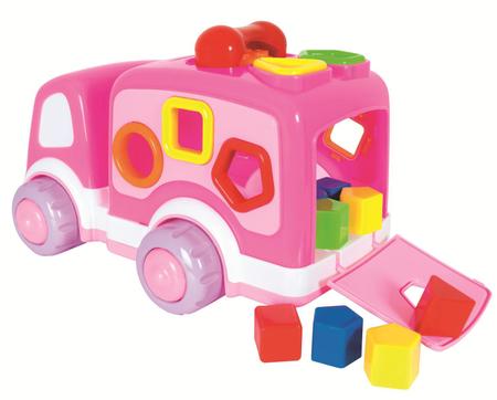 Brinquedo Caminhao Pedagógico Atividades Bebê Rosa - Super toys - Supertoys  - Brinquedos Educativos - Magazine Luiza