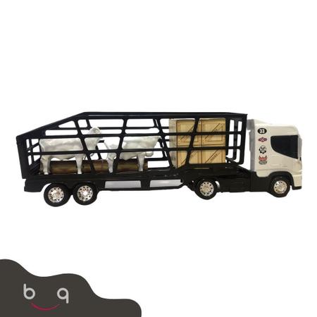 Caminhão Brinquedo Boiadeiro Com Boizinhos Top Truck