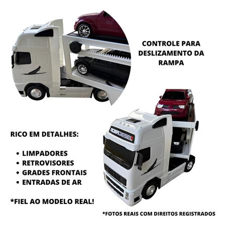Caminhão de Brinquedo Carreta Cegonheira 2 Andares - Mixtou