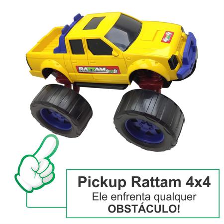 Caminhonete Roda Livre - Rattam 4x4 - Off Road - Vermelho - Usual Brinquedos