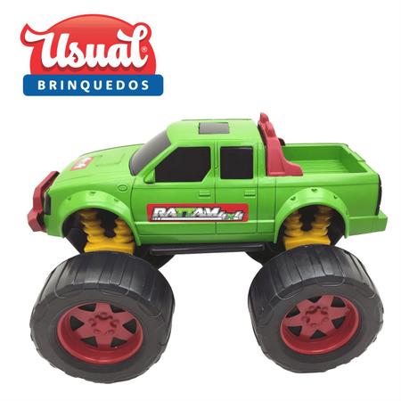 Caminhonete Roda Livre - Rattam 4x4 - Off Road - Vermelho - Usual Brinquedos