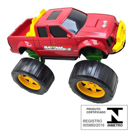 Caminhonete Roda Livre - Rattam 4x4 - Off Road - Vermelho - Usual Brinquedos