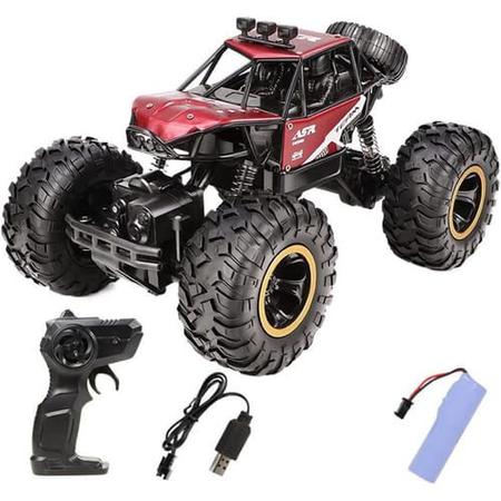 Imagem de Brinquedo Carrinho Controle Remoto Recarregável off Road 4X4 Rock Crawler