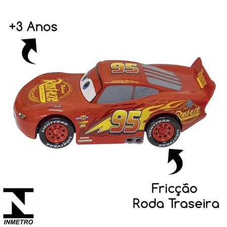 Carrinho - Relampago Mcqueen Mate - Corrida Friccao ETILUX