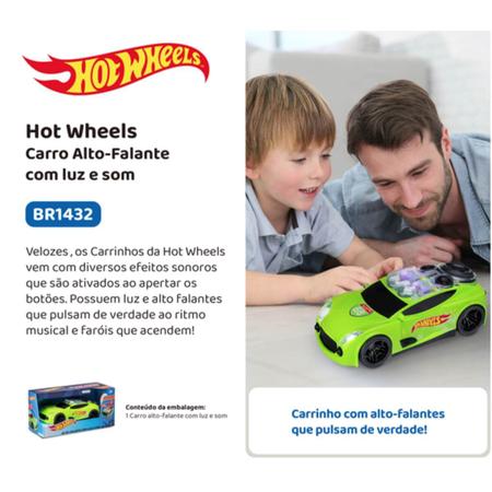 Carro Hot Wheels Programing com Luz e Som - Motor a Jato - Verde -  Multikids - superlegalbrinquedos