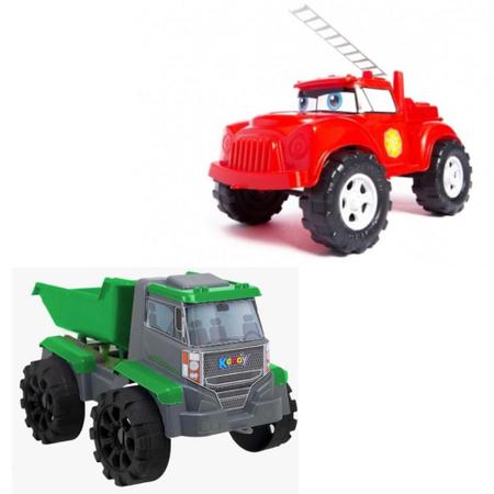 brinquedo Caminhão pista de brinquedos para carrinhos speedster bombeiro -  POLIBRINQ pk008