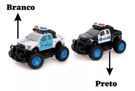 Imagem de Brinquedo Carro Carrinho De Controle Remoto Mini Policia  4x4