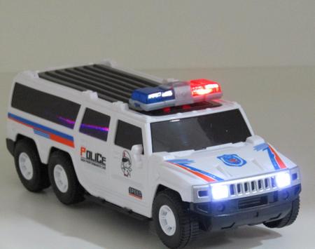 Brinquedo Carro De Polícia Com Luz E Som Giro 360 – Shopping Tudão