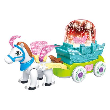 Brinquedo Trem Carrossel Bate e Volta Com Luzes Dm Toys com o Melhor Preço  é no Zoom