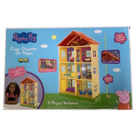 Casa com Jardim Peppa Pig e George - Dtc - Casinha de Boneca