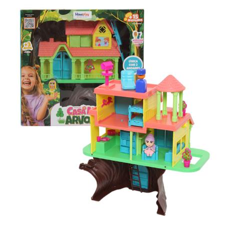 Imagem de Brinquedo Casa Na Árvore Boneca 15 Acessórios Homeplay 3901