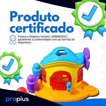 Imagem de Brinquedo Casinha Encaixar Criatividade Segurança