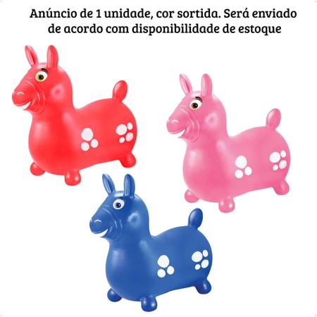 Imagem de Brinquedo Cavalinho Upa Upa 1 unidade Cor Sortida Infantil +3 Anos No Saco Líder Brinquedos - 400
