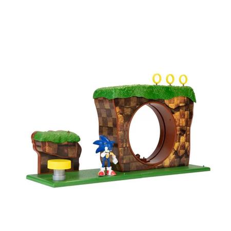 Bonecos Sonic e Tails e Cenário Conjunto Diorama Candide