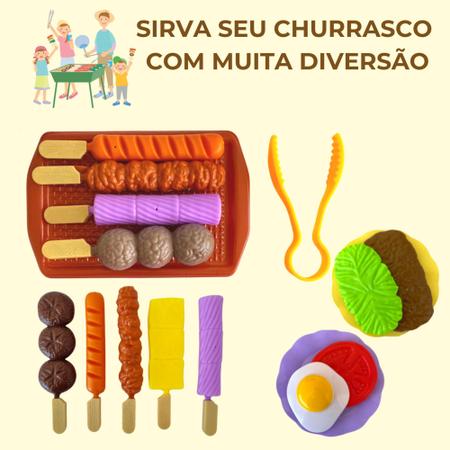 Jogo Comidinha Churrasco brinquedo infantil presente natal