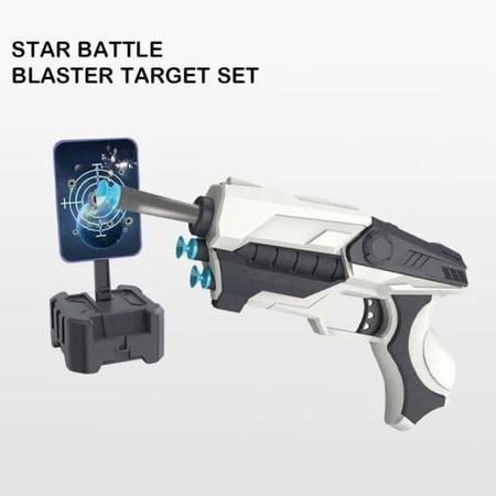 Conjunto de armas de água, laser ou blaster, revólveres e