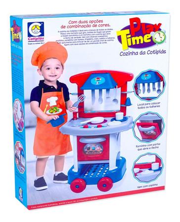 Imagem de Brinquedo Cozinha Completa C/fogão Infantil Menino Play Time