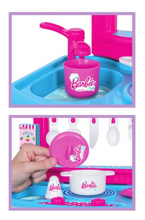Imagem de Brinquedo Cozinha Infantil da Barbie c/ Acessórios Cotíplas