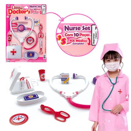 Kit 2 Celular Jogo Infantil + Brinquedo Médico Estetoscópio em