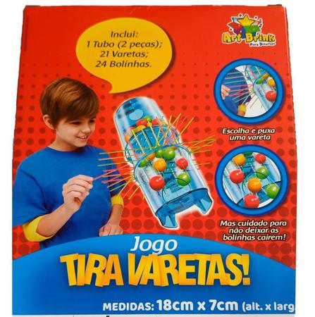 Jogo foguete tira vareta cai bolinha palitos remover infantil diversão Art  Brink - Outros Jogos - Magazine Luiza