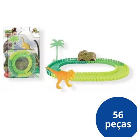 Imagem de Brinquedo Criança Pista Trilha Maluca Carro Dino Menino