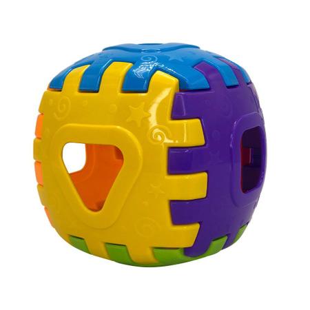 Imagem de Brinquedo Cubo Didático Monta Desmonta 3 Peças de Encaixar