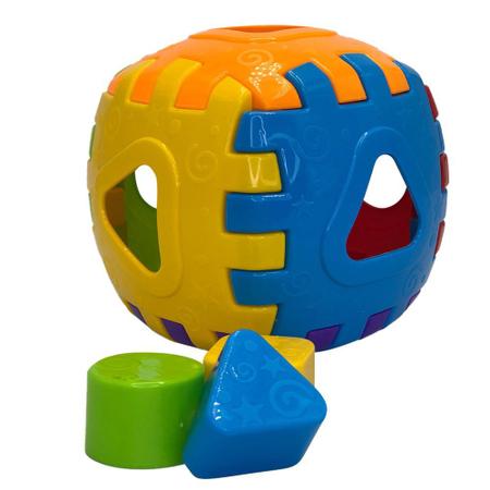 Imagem de Brinquedo Cubo Didático Monta Desmonta 3 Peças de Encaixar